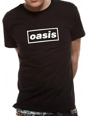 Buy Oasis T Shirt Black Logo Definitely Maybe Official Licensed Black Mens Tee NEW • 15.24£