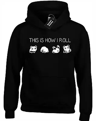 Buy This Is How I Panda Roll Hoody Hoodie Funny Cute Animal Lover Design Gift Idea • 16.99£