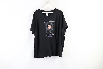 Buy Vintage Y2K 2004 Womens 4X Faded Johnny Depp Edward Scissorhands Movie T-Shirt • 92.32£