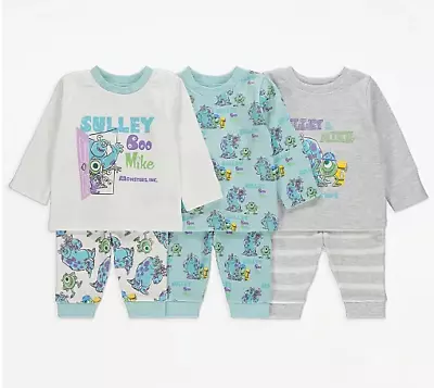 Buy Disney Pixar Baby Boys Monster's Inc. Pyjamas 6-18 Months NEW • 8.99£