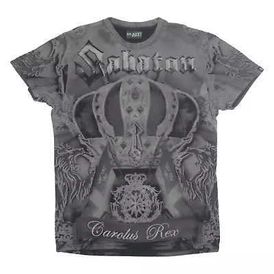 Buy BLAST MERCH Sabaton Mens Band T-Shirt Green L • 49.99£