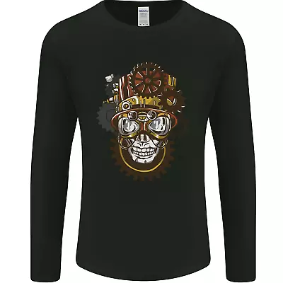 Buy Steampunk Skull Mens Long Sleeve T-Shirt • 11.99£