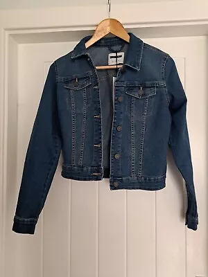 Buy BNWT NOISY MAY Fitted Short Denim Jacket, Mid Blue, Size XS • 13£