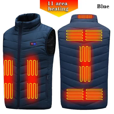 Buy Winter Usb Electric Heated Jacket Men Women 21 Areas Smart Heating Vest Outdoor • 26.39£