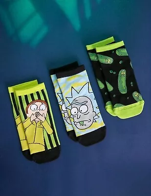 Buy Rick And Morty Novelty Socks Character Crew Womens Fan Gift Merch Funny Unisex  • 7.99£
