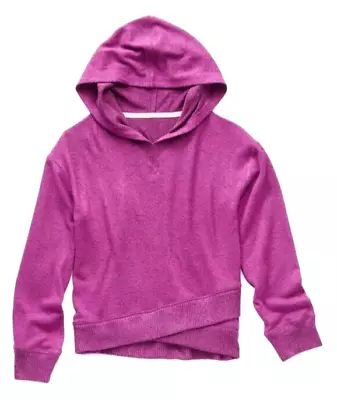 Buy XERSION Girls L 14 Soft Hacci Knit Purple Orchid Long Sleeve Fleece Hoodie NWT • 14.67£