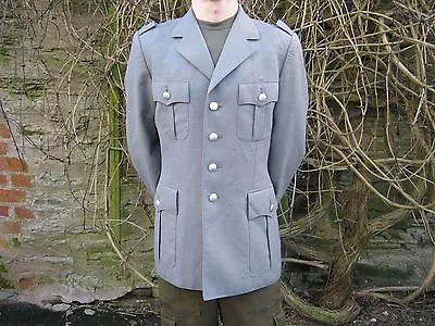 Buy German Army Dress Jacket NO INSIGNIA Uniform Lined Grey Genuine Military Surplus • 7.99£