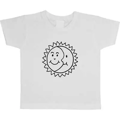 Buy 'Happy Sun And Moon' Children's / Kid's Cotton T-Shirts (TS041680) • 5.99£