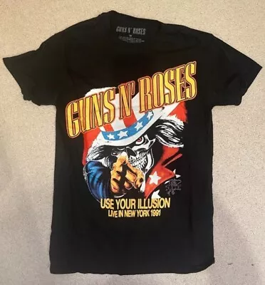 Buy Guns N Roses T Shirt Use Your Illusion Rock Band Merch Tee Size M Axl Rose Slash • 16.30£