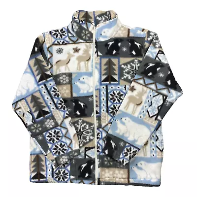 Buy Alfred Dunner Multicoloured Fleece Jacket All Over Print Womens Petite S • 24.99£