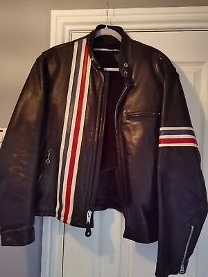 Buy Schott Black Leather Jacket Size 44 Worn But Very Nice Condition • 200£
