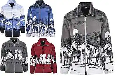 Buy Men Women Animal Print Warm Thick Fleece Winter Shirt Jacket/Coat S-3XL • 29.99£