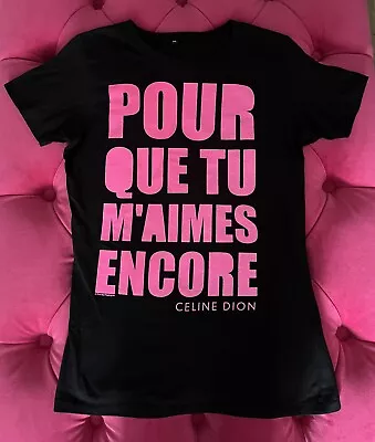 Buy Vintage Celine Dion D’eux Concert Tour T Shirt Pour Que Tu M’aimes Encore 1990s • 14.99£