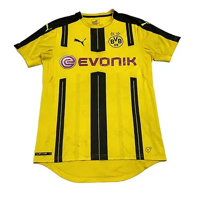 Buy Borussia Dortmund 2016/17 Puma Shirt | German Football Sportswear Yellow VTG • 33.95£