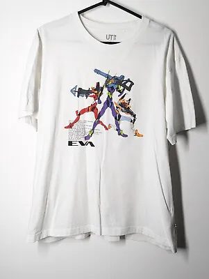 Buy Uniqlo UT Neon Genesis Evangelion EVA T-shirt Large White • 25£