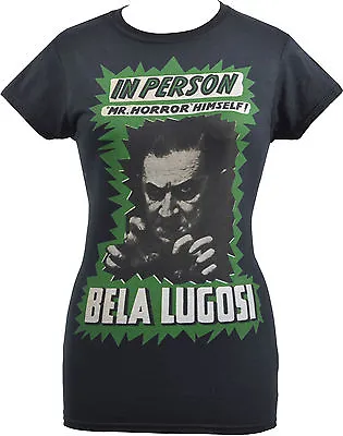 Buy Womens Horror T-shirt Bela Lugosi Mr Horror Dracula Vampire Cult Classic • 22.50£