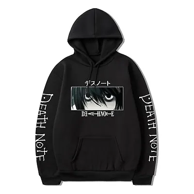 Buy Anime Death Note Hoodie L · Lawliet Cosplay Jacket Sweater Hooded Sweatshirts • 22.99£