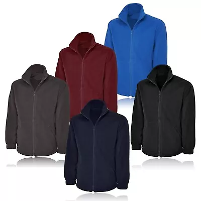Buy Mens Fleece Jacket Full Zip Up Polar Work Outdoor Warm Anti Pill Coat Top Pocket • 13.89£