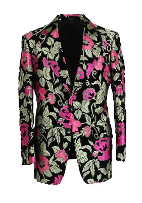 Buy TOM FORD Atticus Black / Green / Pink Tuxedo Dinner Jacket Size 46 / 36R U.S.... • 2,699.10£