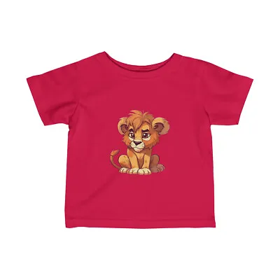 Buy Unisex Short Seelves Infant Lion Graphic T-Shirt - Simba T-shirt For Baby Kids • 14.40£