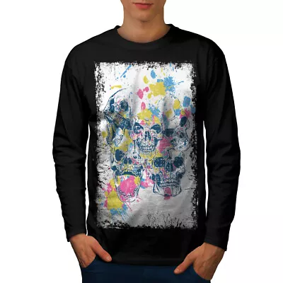 Buy Wellcoda Head Face Evil Dead Mens Long Sleeve T-shirt, Grave Graphic Design • 24.99£