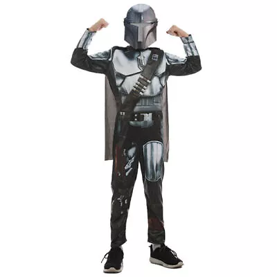 Buy Star Wars Mandalorian Costume Child Boy Cosplay Fancy Dress Outfit Clothes NEW • 17.16£