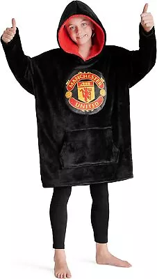 Buy Manchester United F.C. Boys Hoodies, Oversized Hoodie Blanket, Kids Football • 35.99£