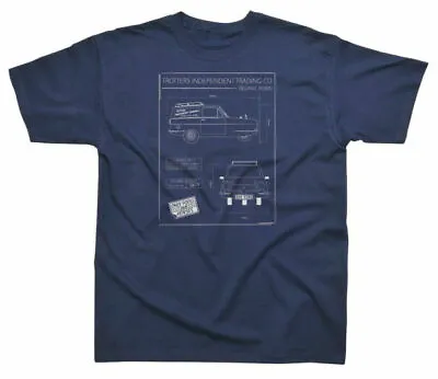 Buy Only Fools And Horses Trotter Van Blue Print Official T Shirt CLEARANCE • 12.99£