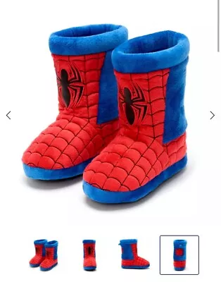 Buy Disney Store Spider-Man Slippers For Kids UK 7/8 JNR • 5£