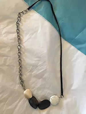 Buy New Boho Festival Designer Look Stone Bead & Chain Necklace,Costume Jewellery • 4.95£