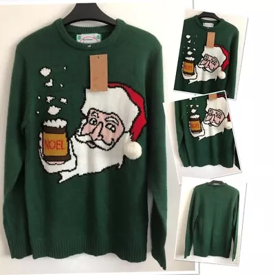 Buy New Mens Older Boys Christmas Jumper Size Small New Tags • 9.95£