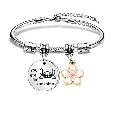 Buy Stitch Women Girls Friend Jewellery Charm Bracelet  You Are My Sunshine   • 5.89£