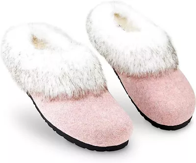 Buy Ladies Dunlop Mule Sleepers Pink Fur Fleace Ultra Light But Sturdy Uk 4 • 7.70£