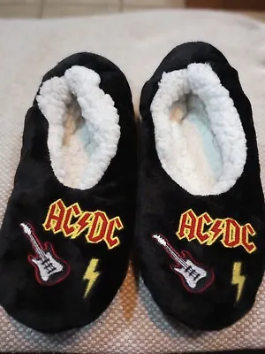 Buy AC/DC  Sherpa Lined Slippers • 9.65£