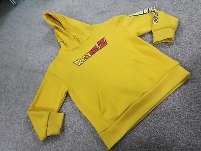 Buy Dragon Ball Z Pullover Hoodie Yellow Unisex Size Age 8-9 USED GC • 10.99£