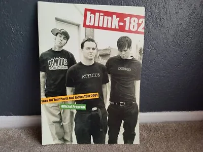 Buy Blink 182 Take Off Your Pants And Jacket Tour 2001 Official Program • 75.60£