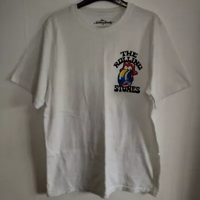 Buy The Rolling Stones T Shirt Mens M White 1975 US Tour Logo Music Band Pull & Bear • 26.90£