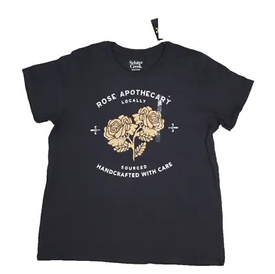 Buy Schitts Creek Women's Rose Apothecary Graphic T-Shirt 2023 Dark Grey/Black 2XL • 6.64£