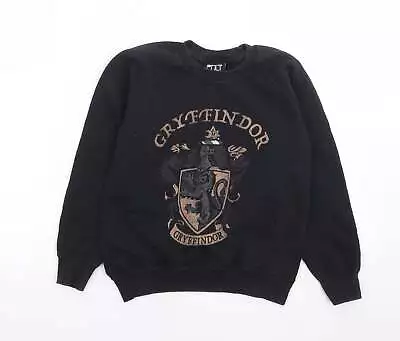 Buy ABSOLUTE CULT Girls Black Cotton Pullover Sweatshirt Size M Pullover - Harry Pot • 5.75£