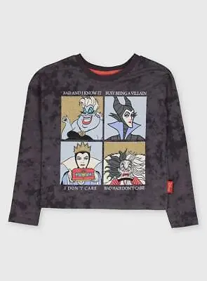 Buy Brand New With Tags Girls Disney Villains T Shirt Top Kids Bad Evil Queen Tee • 2.99£