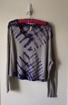 Buy We The Free Ladies Tie Dye Purple Pullover Casual Living Long Sleeve T Shirt Med • 14.21£