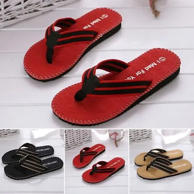 Buy Trendy Flip Flops For Men Lightweight Summer Beach Sandals Shoes Slippers • 10.33£