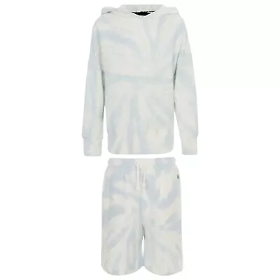 Buy Boys Hoodie Shorts 2Piece Set Organic Cotton Tie Dye Outdoor Outfit Age 5-16 Yrs • 15£