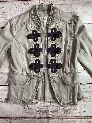 Buy River Island Womens Denim Style Jacket Size 6 • 4.99£