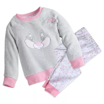 Buy Disney Store Thumper Fleece Long Sleeve 2 Piece Pajamas Sleep Set • 32.13£