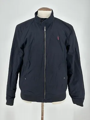 Buy Next Black Shower Resistant Check Lining Harrington Jacket Size M • 20£