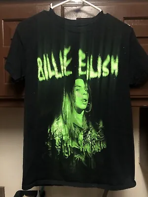 Buy Billie-Eilish T-Shirt Small Tour Merch Rare Spooky Graphic Tee • 27.40£