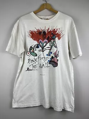 Buy Vintage Pink Floyd Rare The Wall 1982 T-Shirt Size 20 XL On Top Heavy Tag • 158.01£