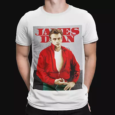 Buy James Dean Red T-Shirt - Music Band Rock 70's Retro Cool Funny Pop Rock Hip USA • 7.19£