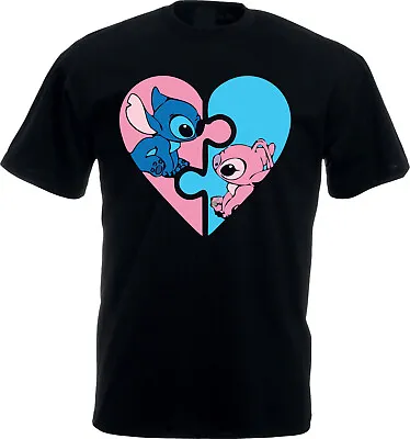 Buy Lilo And Stitch Disney Heart T-shirt, Ohana Xmax Gift Tee,Unisex Tee Top. • 12.99£